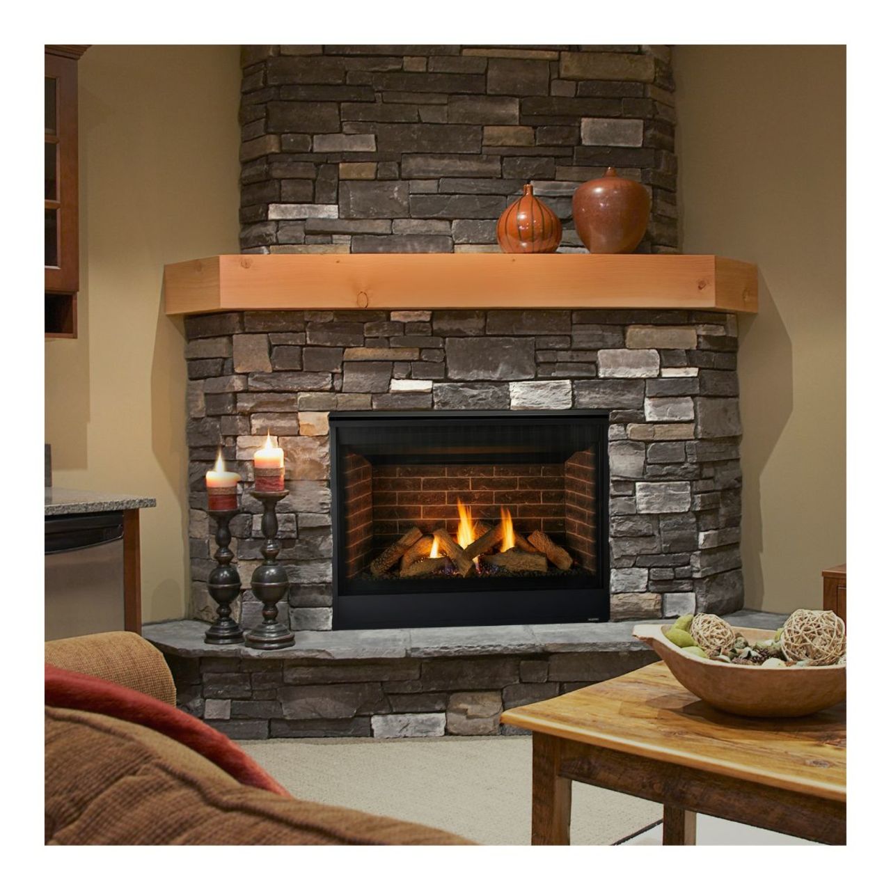 Majestic 42" Quartz Direct Vent Liquid Propane Fireplace - QUARTZ42IFTL