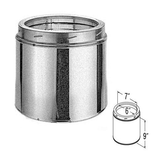 6" x 9" DuraTech Galvanized Chimney Pipe - 6DT-09