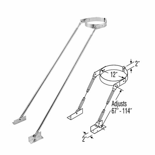 10" DuraTech Extended Roof Bracket - 10DT-XRB