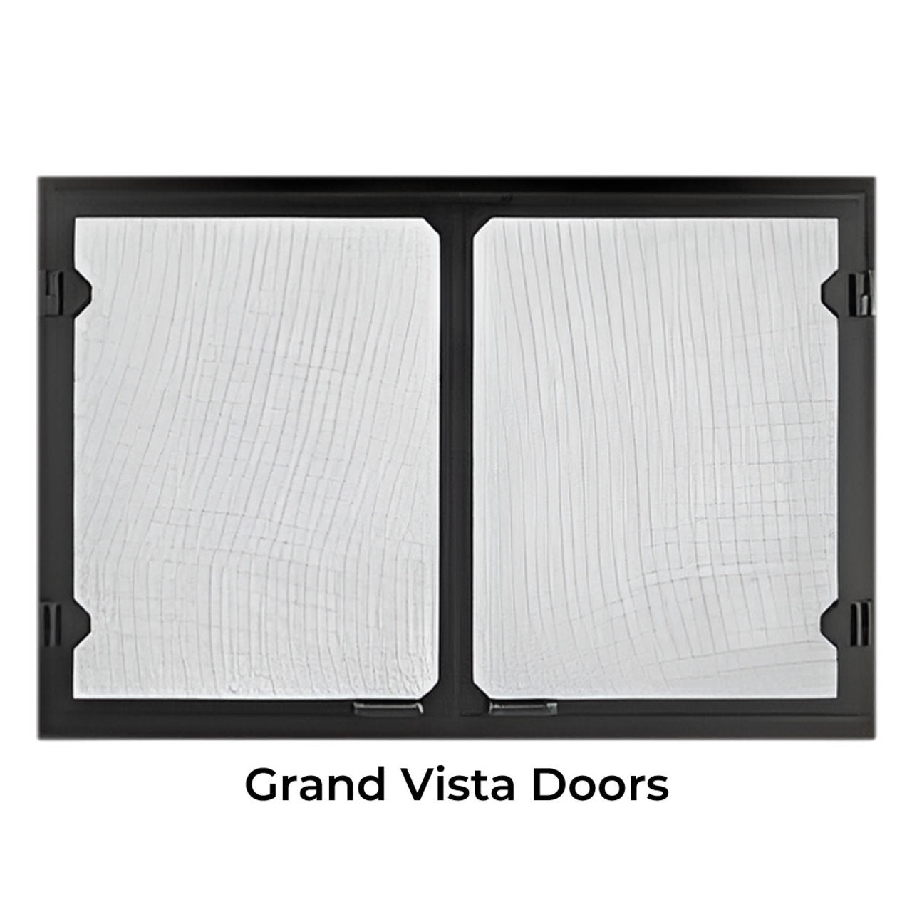 Majestic Grand Vista Cabinet Style Mesh Doors - Black - GV100BK
