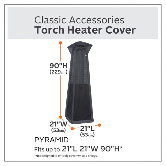 Woodeze Pyramid Patio Heater Cover - Black