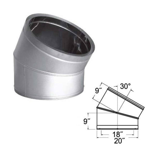 18'' DuraTech 30 Degree Stainless Steel