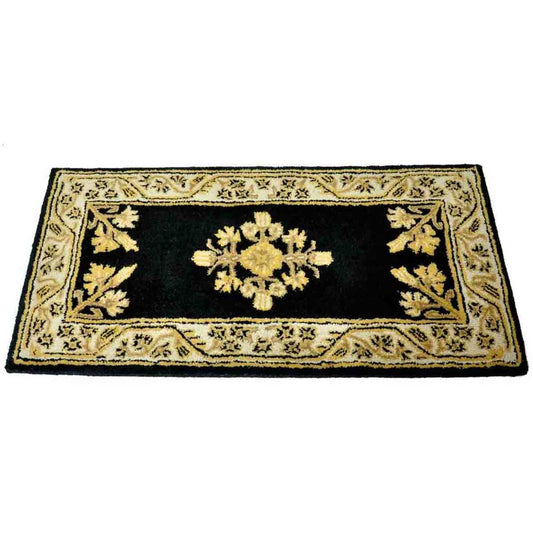 44" Rectangle Noir Jardin Fireplace Rug