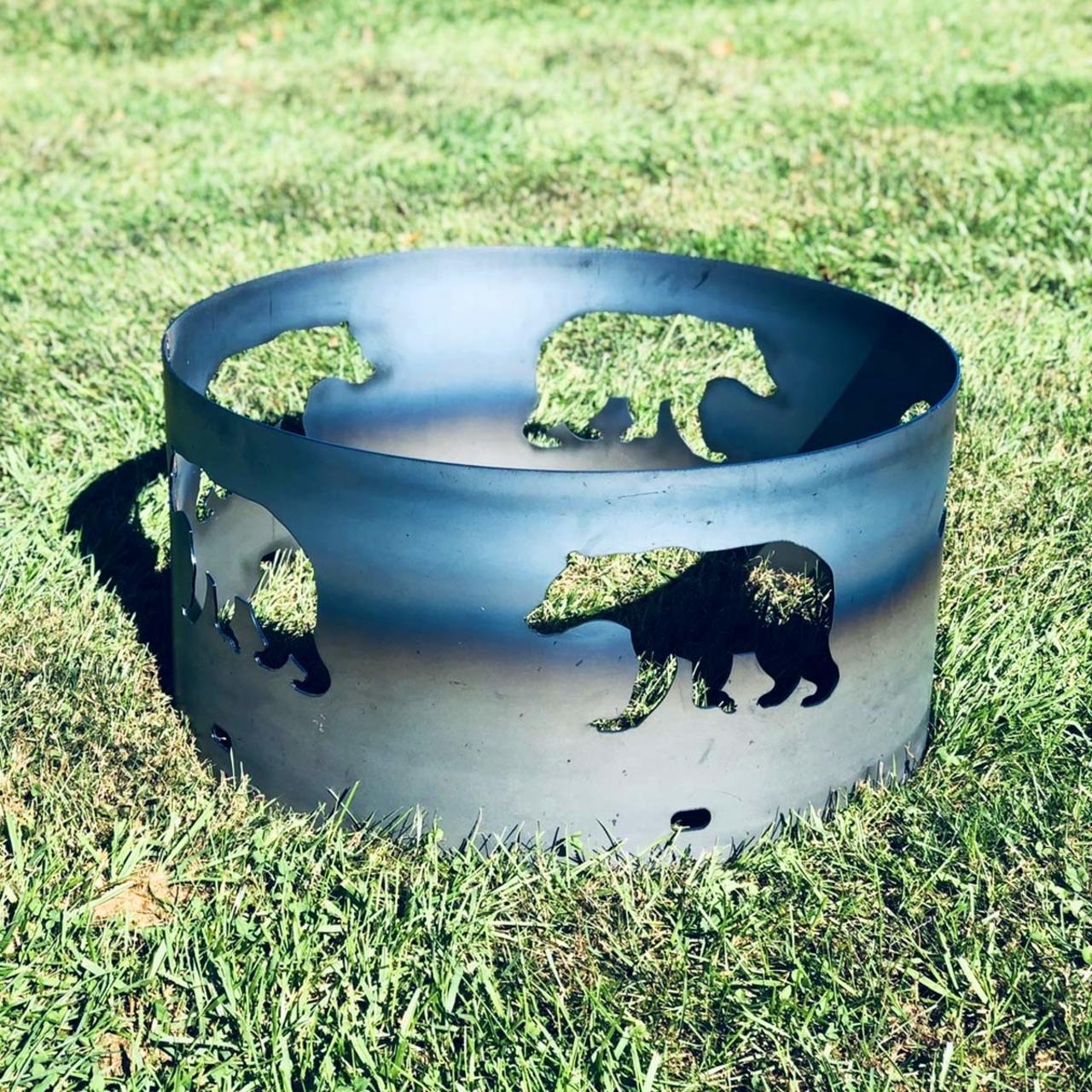 30" Wood Burning Firepit Rings - Multiple Design Options