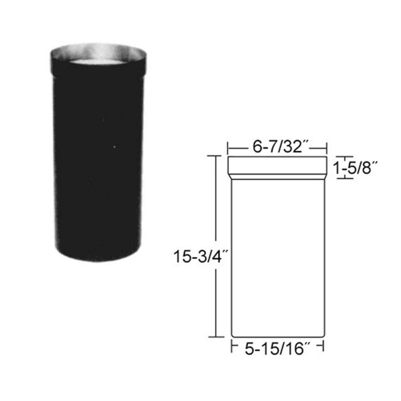 6" Selkirk Stove Pipe Adapter - 206242