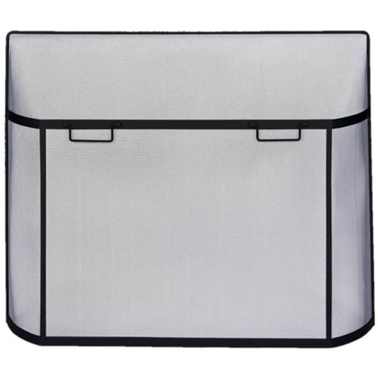 39" x 31" Black Curved Spark Guard
