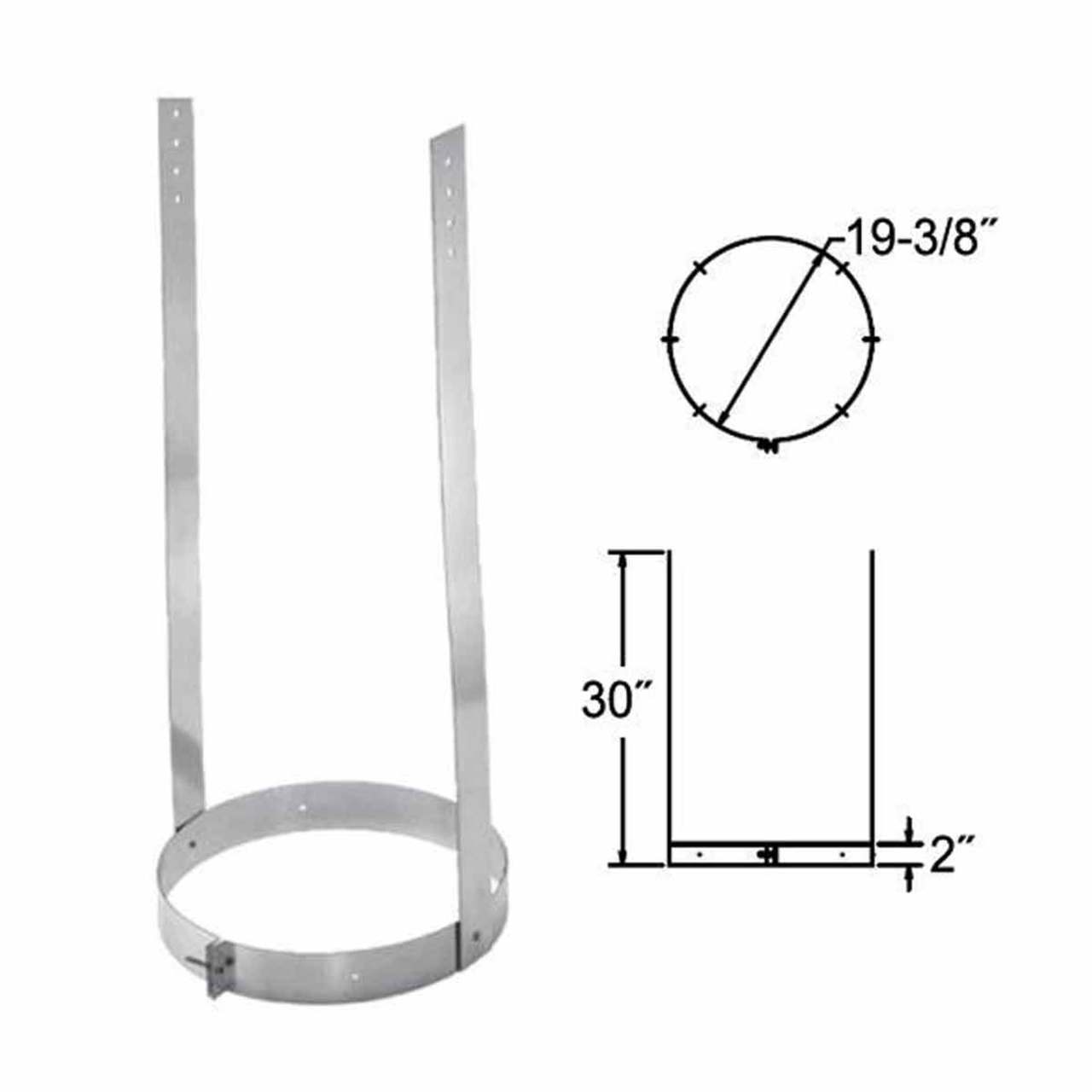 16" DuraChimney II Elbow Strap - 16DCA-