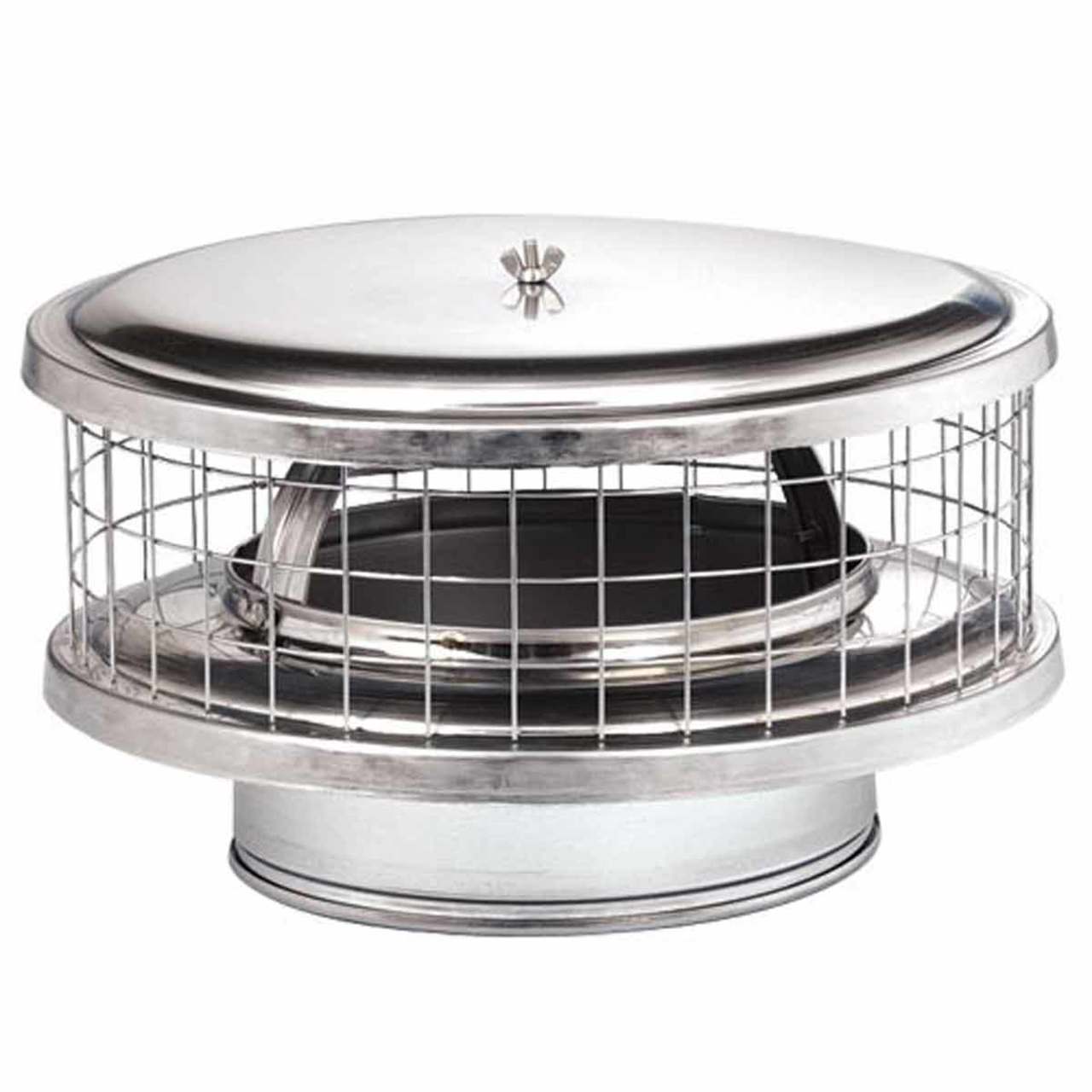 8" Round Solid-Pack Weathershield Cap