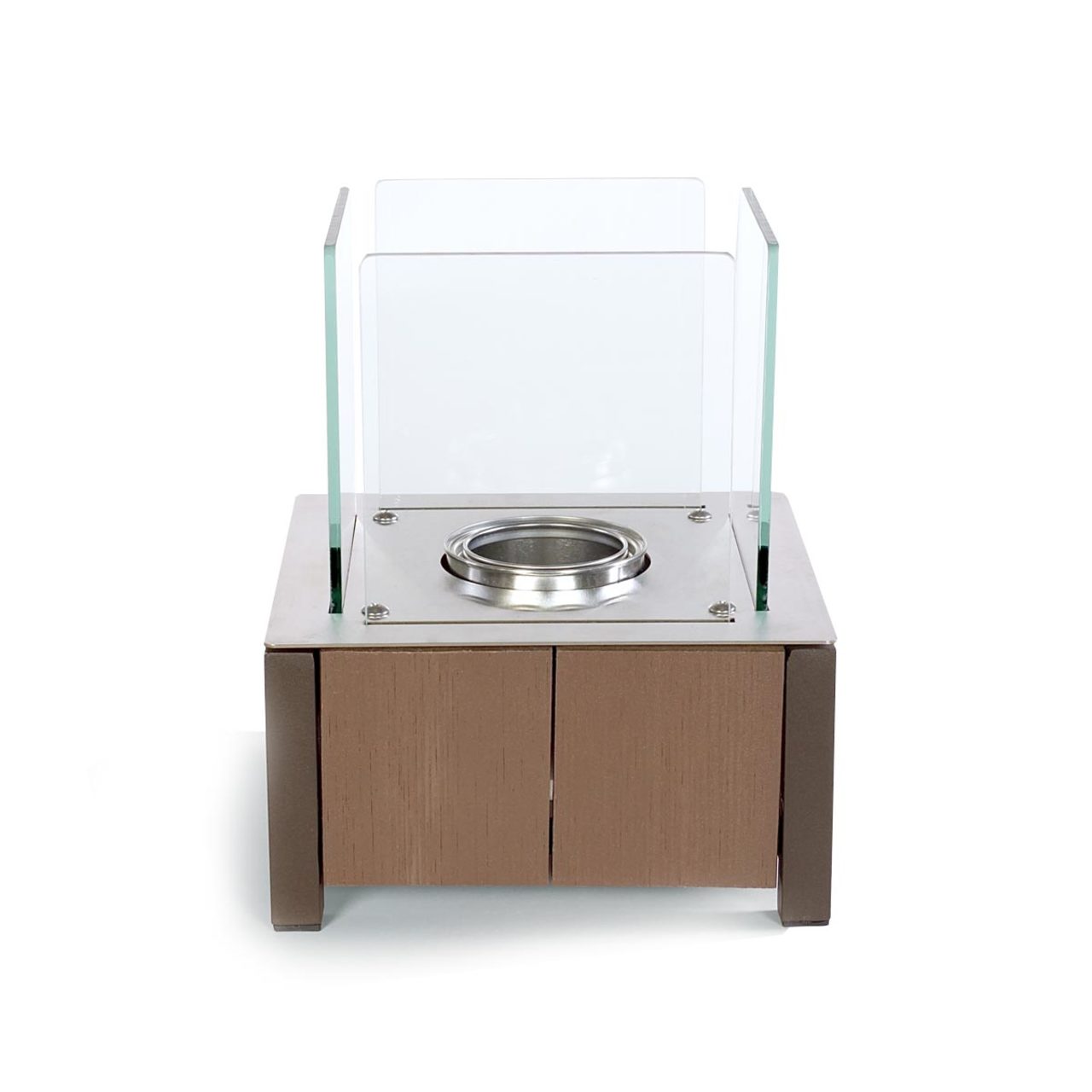 Nero Gel 11" Lantern with 6-pack Pure Fuel - Espresso