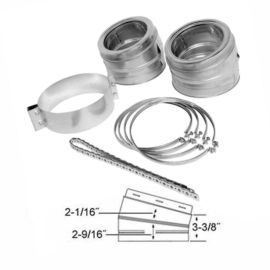 7" SuperPro Stainless Steel 15 Deg. Elbow Kit - SPR7EL15K