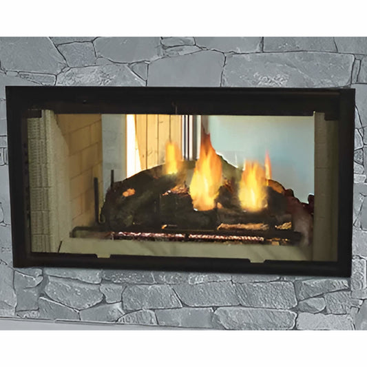 Majestic 42" Designer See-Thru Radiant Wood Burning Fireplace - DSR42