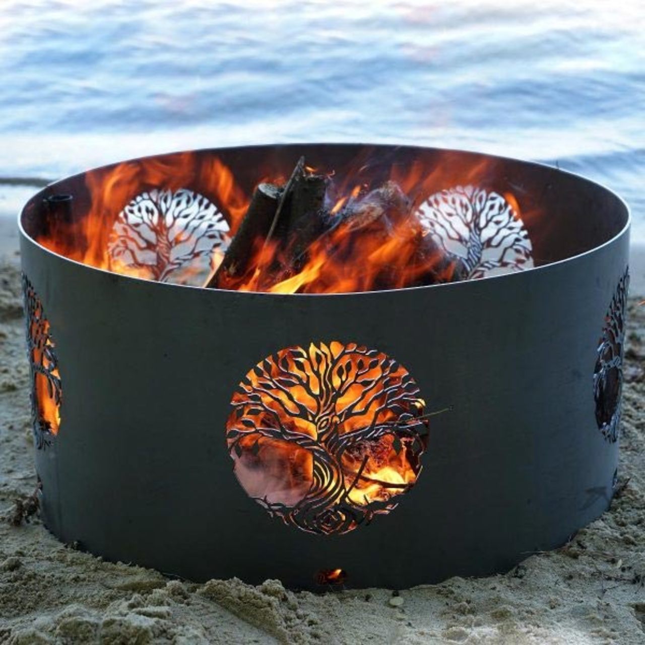 30" Wood Burning Firepit Rings - Multiple Design Options