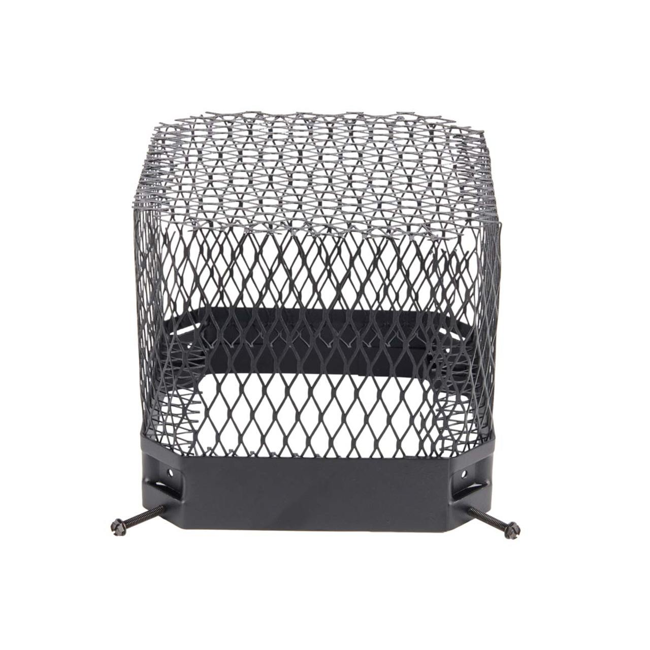 9" x 9" Black Painted Galvanized Raccoon Screen