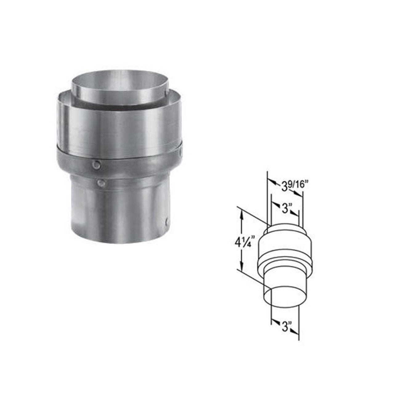 4'' x 6 5/8'' DirectVent Pro Co-Linear Flex Connector - 46DVA-ADF