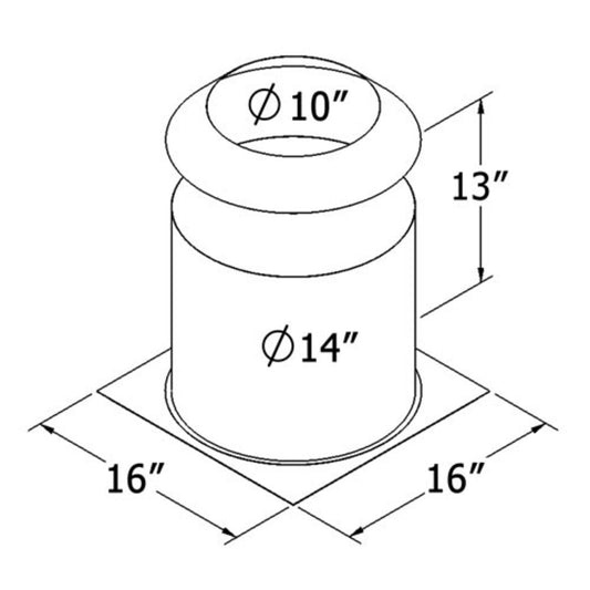 Shasta Vent 8 Inch Insulation Shield