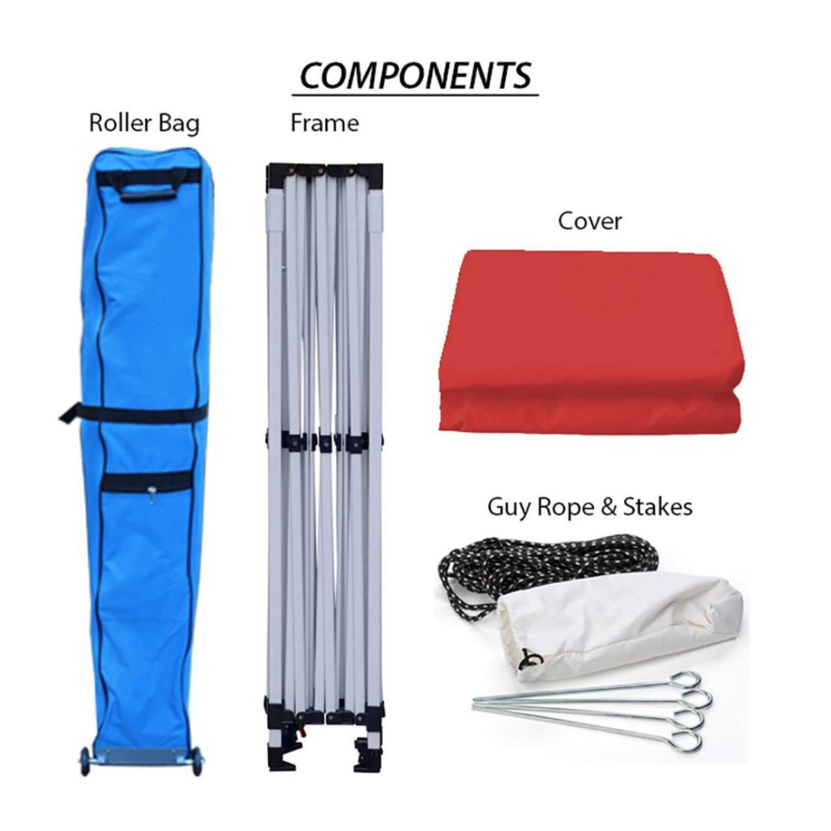 King Canopy 10' x 15' Tuff Tent Canopy - Red