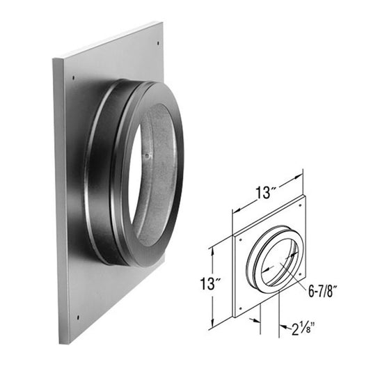 4" x 6 5/8" DirectVent Pro Ceiling Support/Wall Thimble Cover - 46DVA-DC