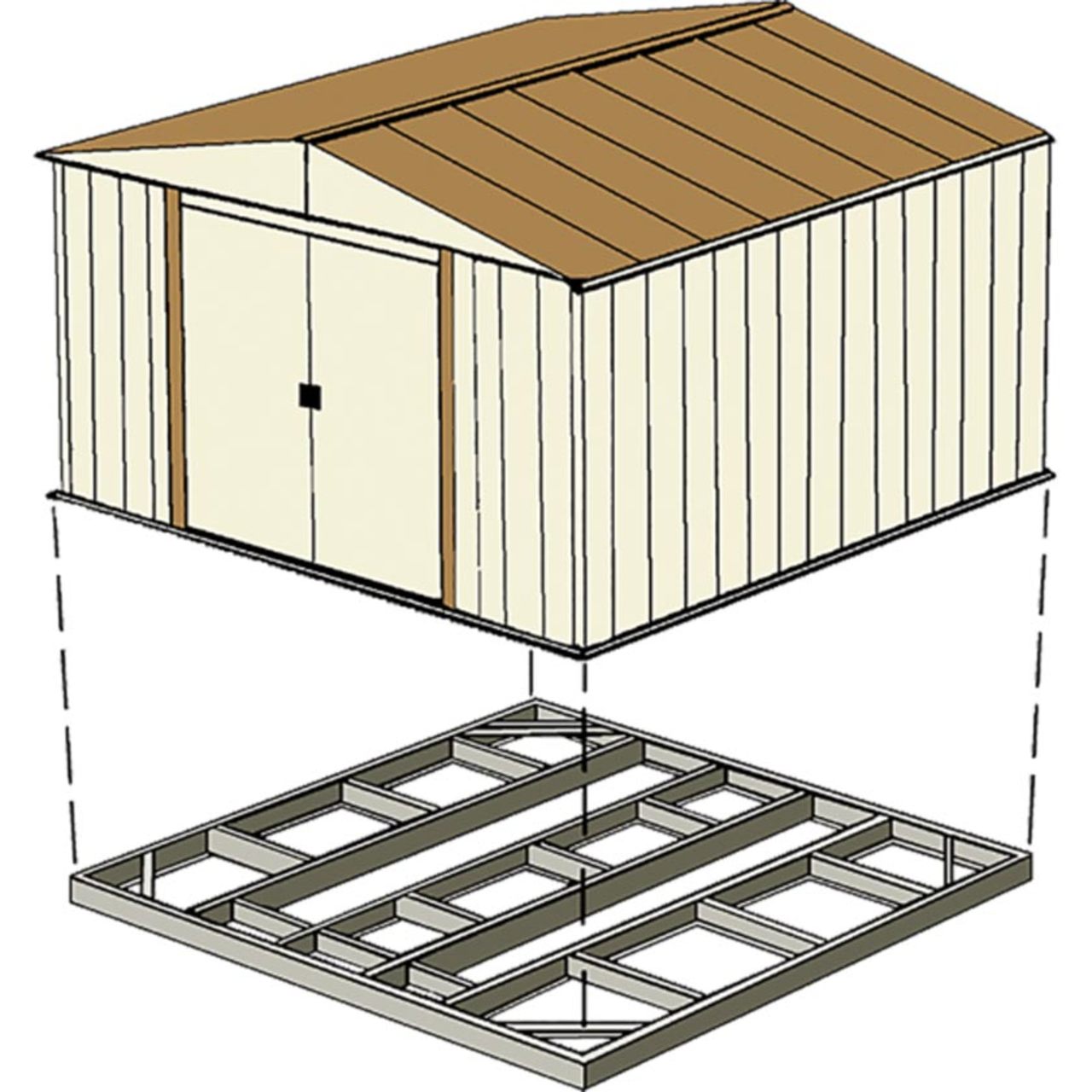 Shed Base Kit: 5' x 4' - Steel