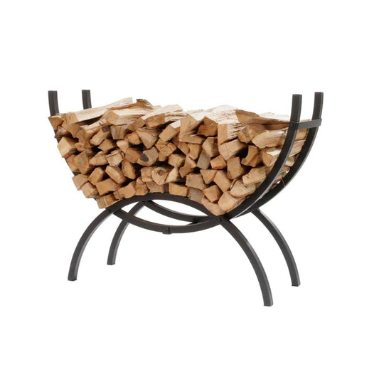 HY-C 60" Black Crescent Log Rack