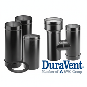 10'' DuraBlack Single Wall Stove Pipe