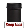 8'' Snap-Lock Single Wall Stove Pipe