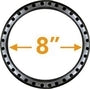 8'' DuraVent DVL Double Wall Stove Pipe