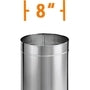 8'' DuraBlack Stainless Steel Stove Pipe