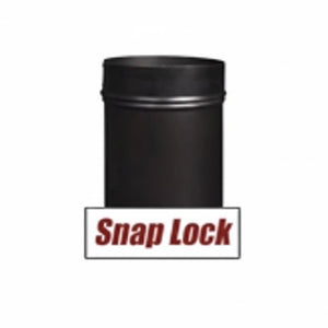 6'' Snap-Lock Black Stove Pipe