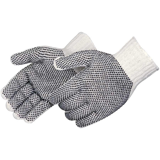 Rugged Blue GL870 Reversible Black Dot Knit Gloves, 12 Pairs