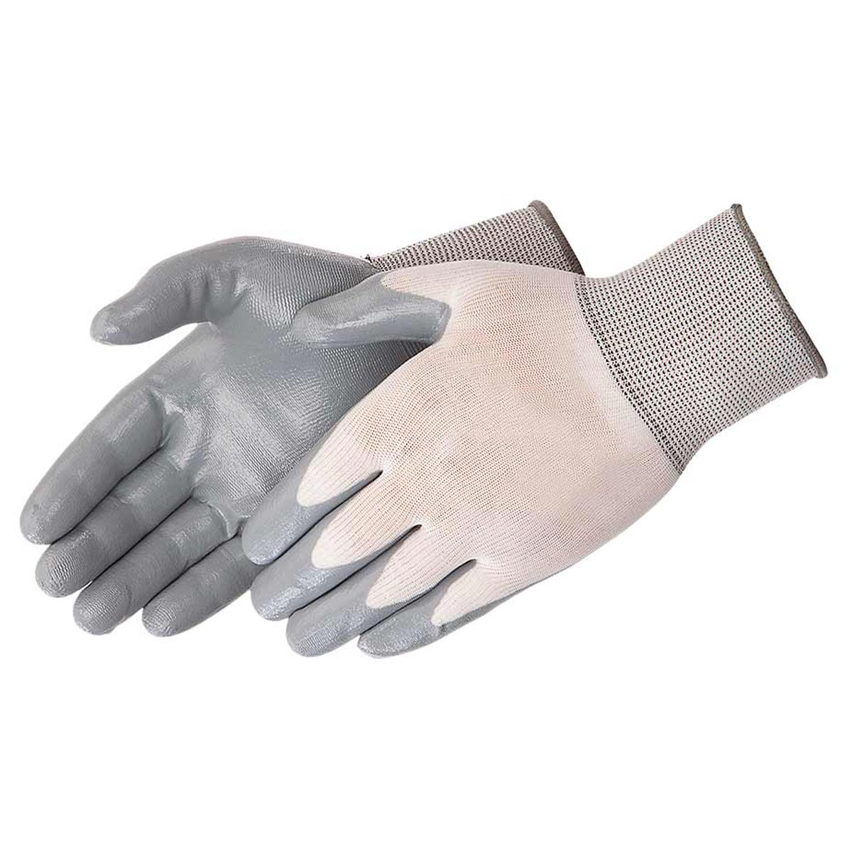 Rugged Blue GL400 Nitrile Coated Gloves, 12 Pairs