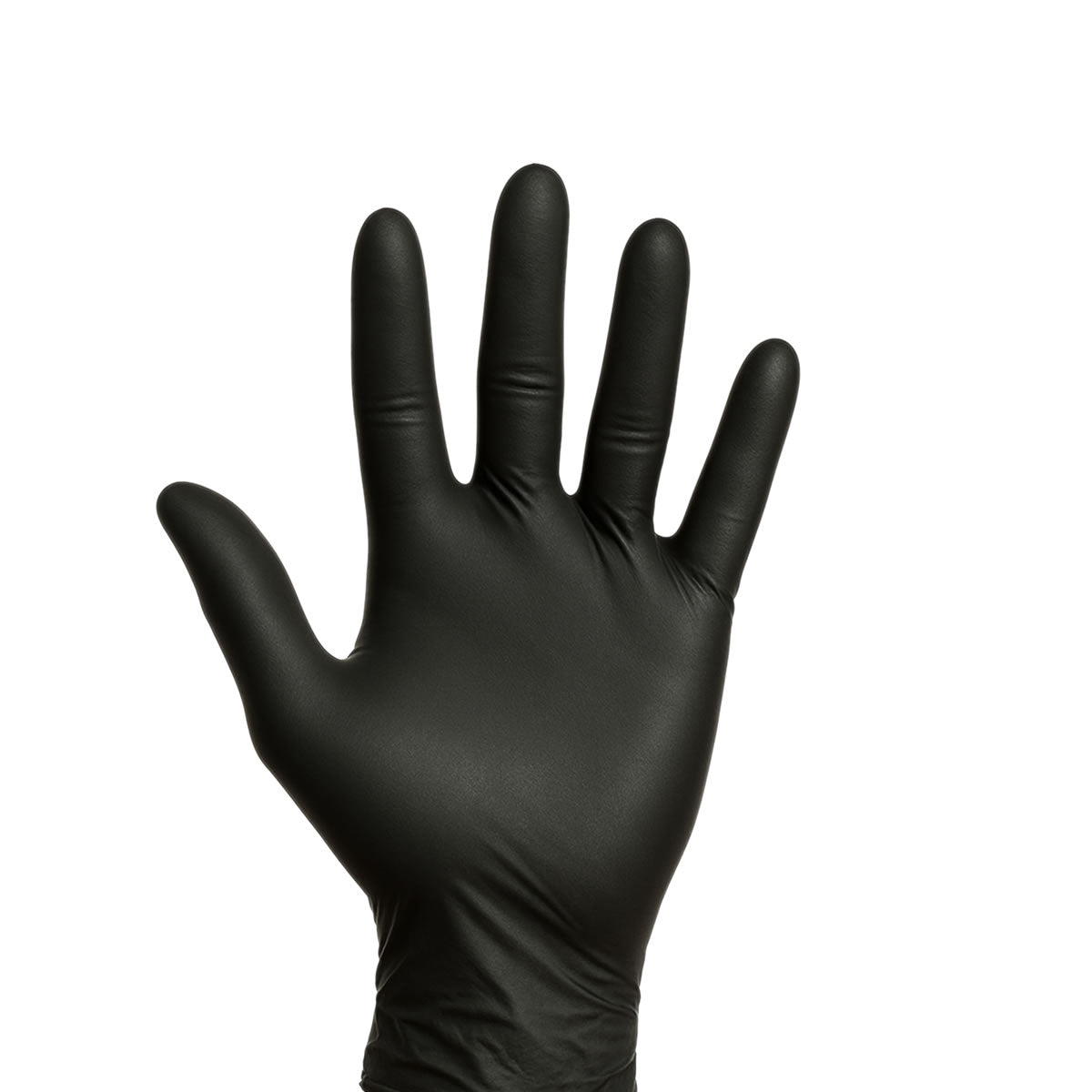 Disposable Nitrile Exam Gloves, 6 mil, Made in USA, Black, Box of 100