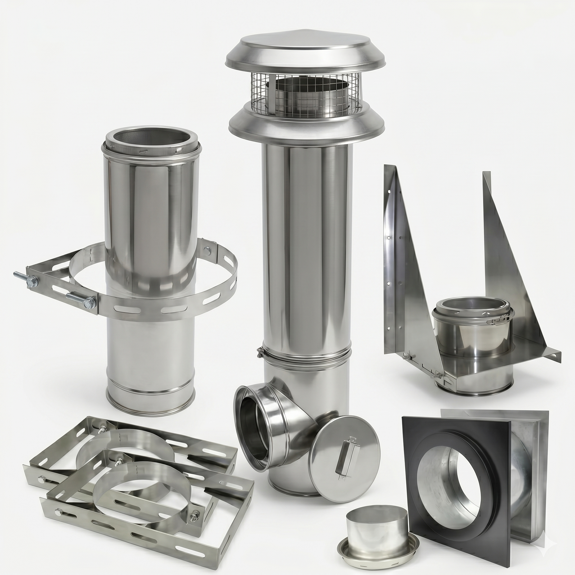 6'' Shasta Vent Thru The Wall Kit
