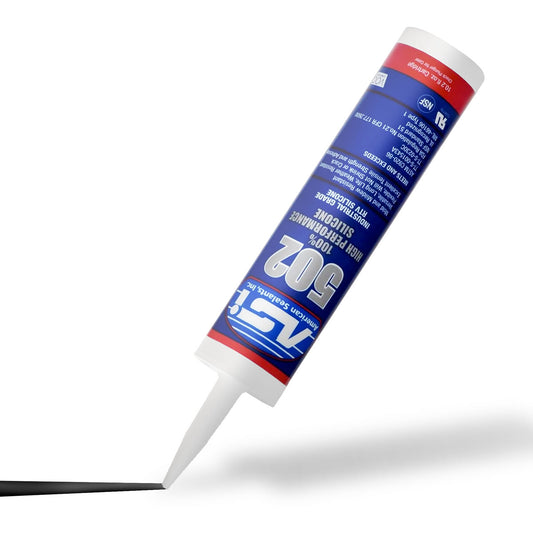 ASI 502 High Performance Black Silicone - 10.2 oz. Cartridge