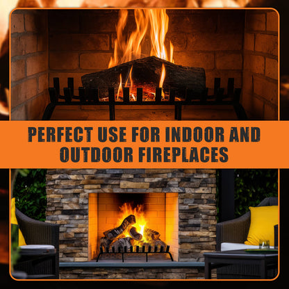 36" Deep Forest Lifetime Fireplace Grate - Extra Heavy Duty