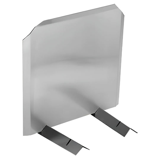 Stainless Radiant Fireback - 20" H x 20" W