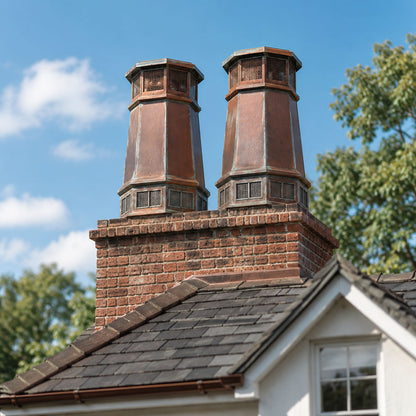 Queen European Copper Chimney Pot