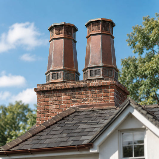Queen European Copper Chimney Pot