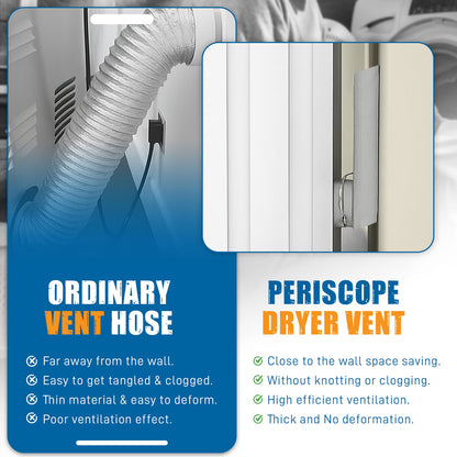 Close Clearance Dryer Vent Periscope Pipes 29"-50"