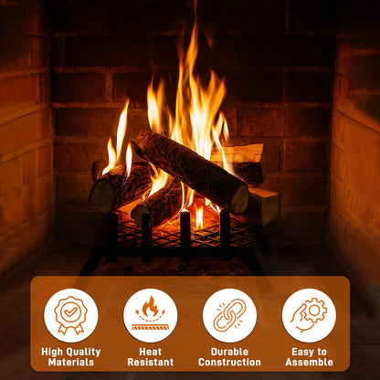 12" Ember Retainer for Fireplace Grates