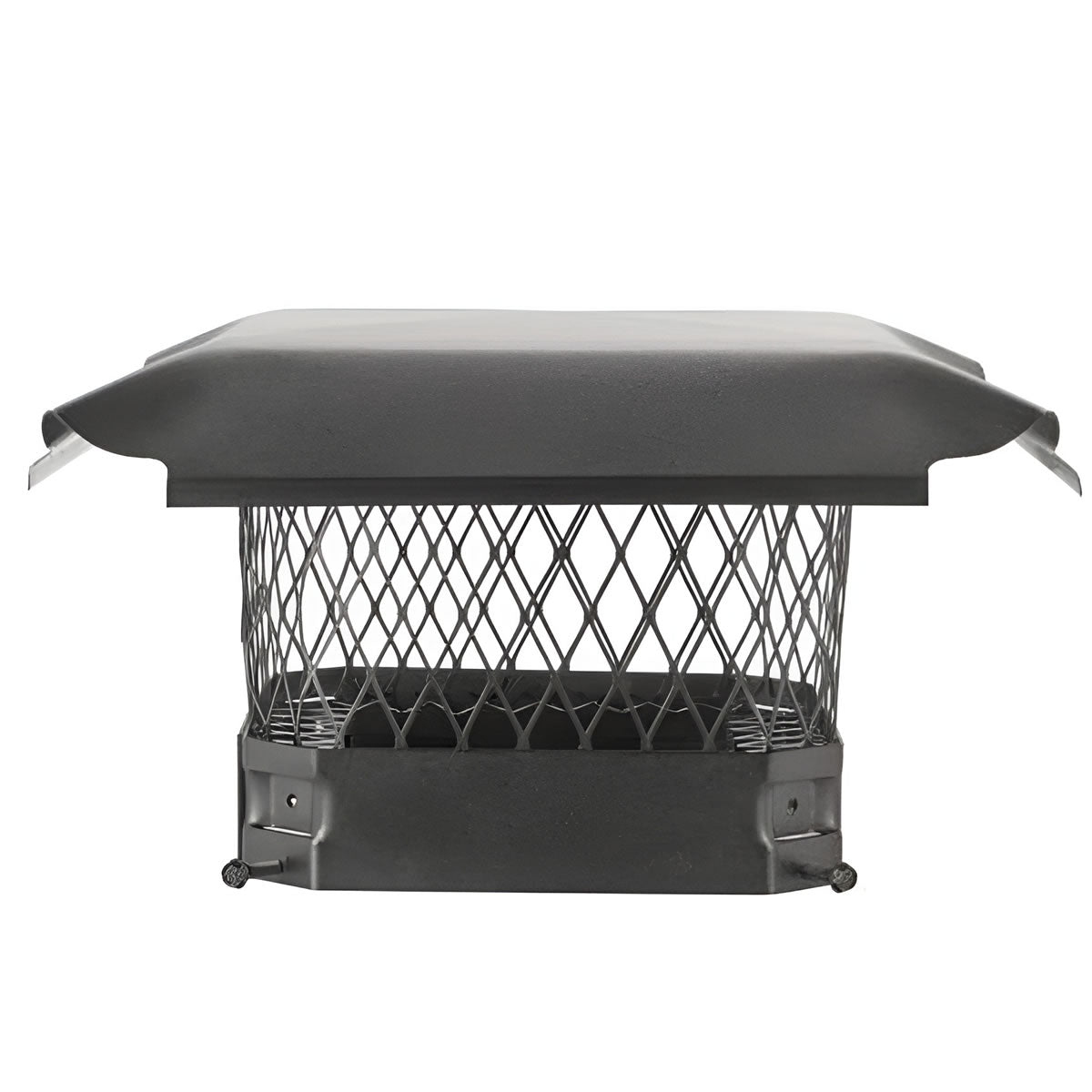 9" x 9" Hy-C Black Galvanized Single-Flue Chimney Cap