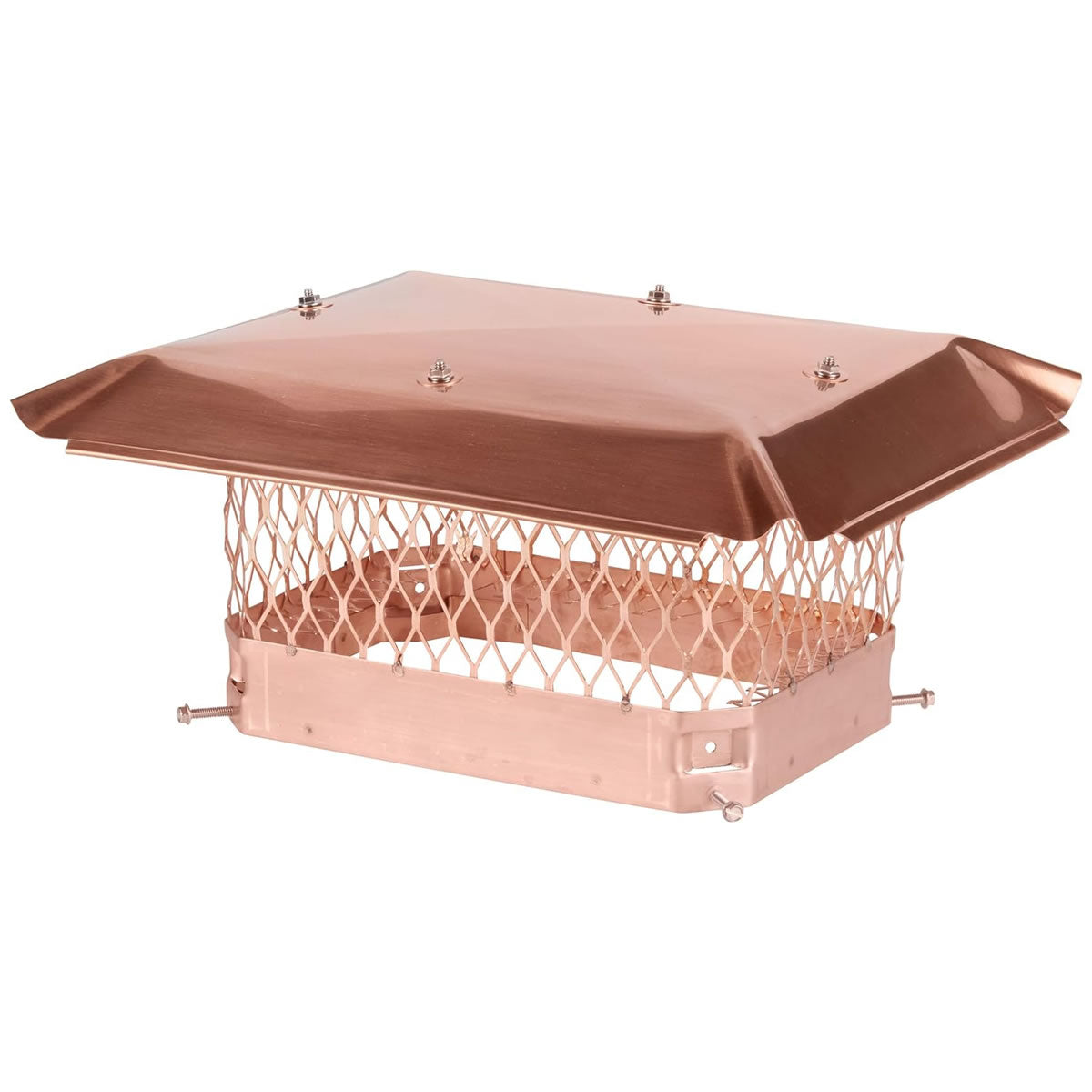 9" x 13" Copper Single-Flue Chimney Cap