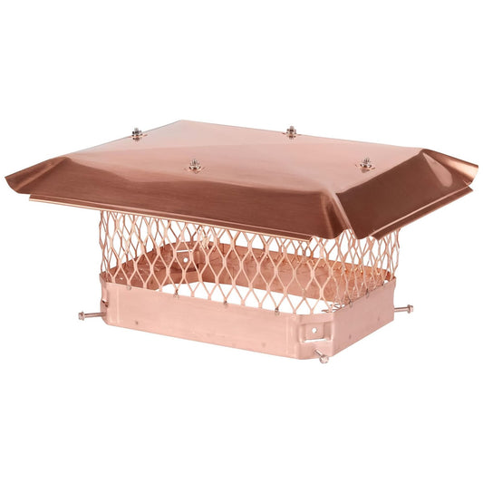 9" x 13" Copper Single-Flue Chimney Cap