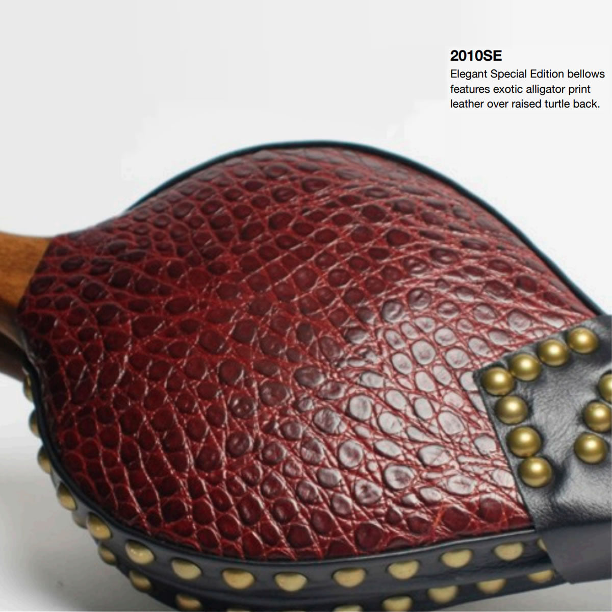 Johnny Beard Special Edition Alligator Print Leather Bellows