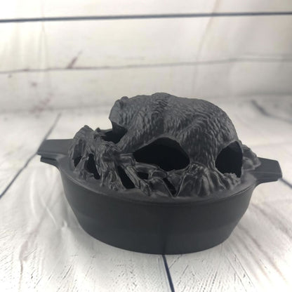Black Matte Bear Steamer