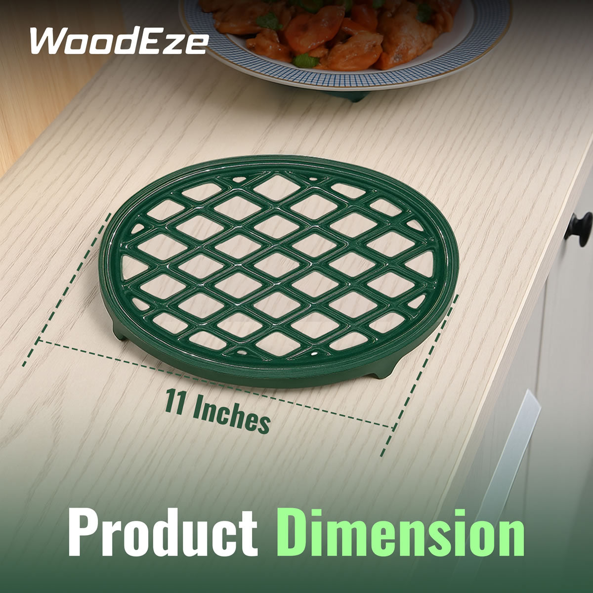 Lattice Trivet Forest Green