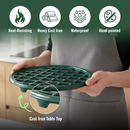Lattice Trivet Forest Green