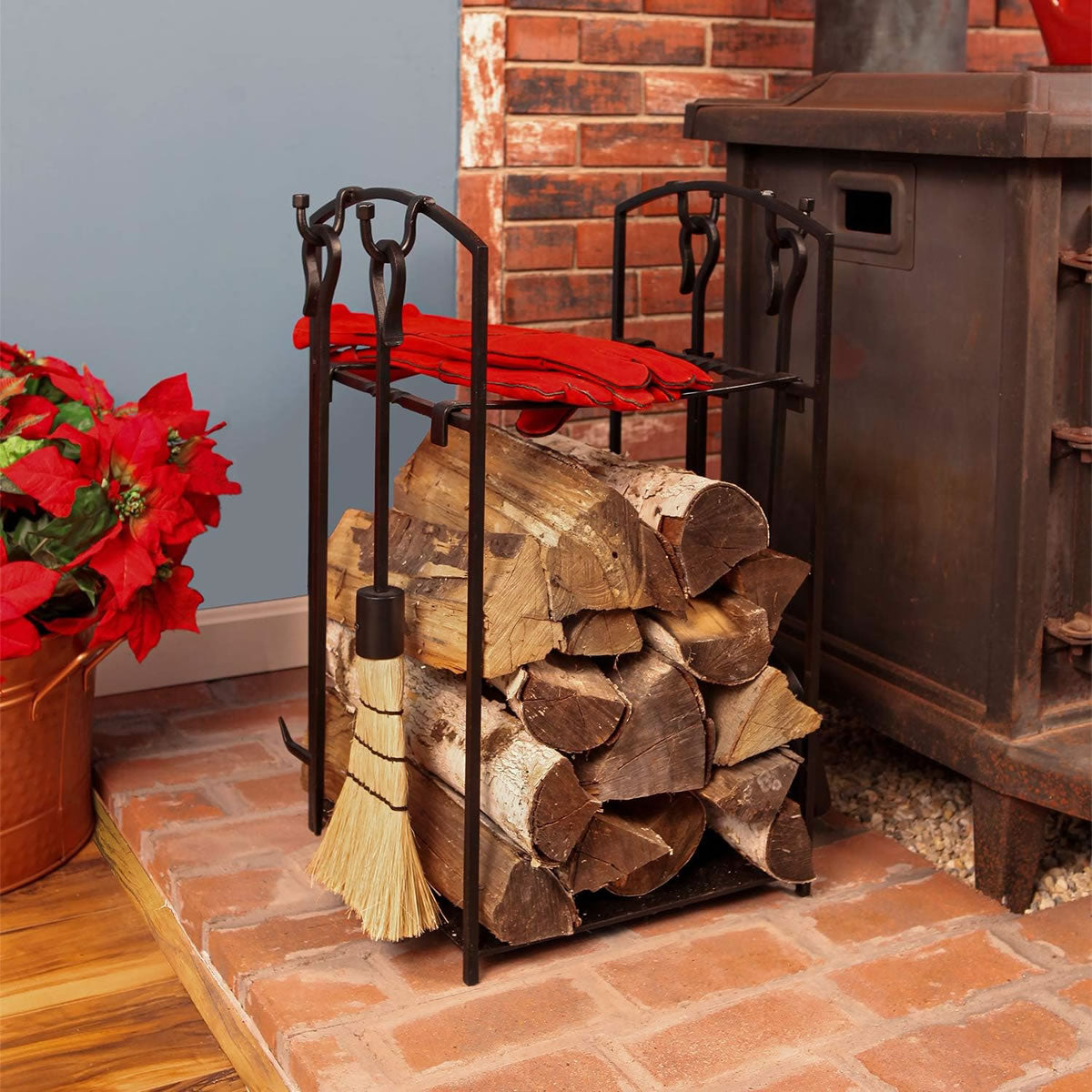 Wrought Iron Wood Holder