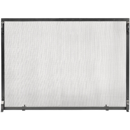 Colonial Flat Fireplace Screen-Graphite