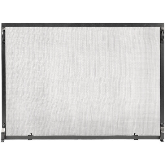 Colonial Flat Fireplace Screen-Graphite