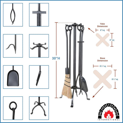 English Country Tool Set-Graphite Powdercoat